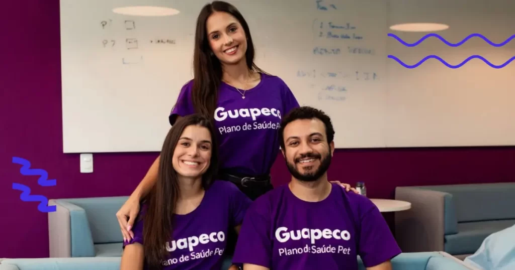 Founders Guapeco, Martha, Júlia e Thiago.