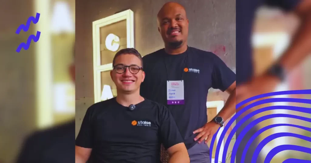 Gustavo Rufino, cofounder e CEO, e Thiago Moreiro, cofounder e CTO da Stalse e Easy Attributions.
