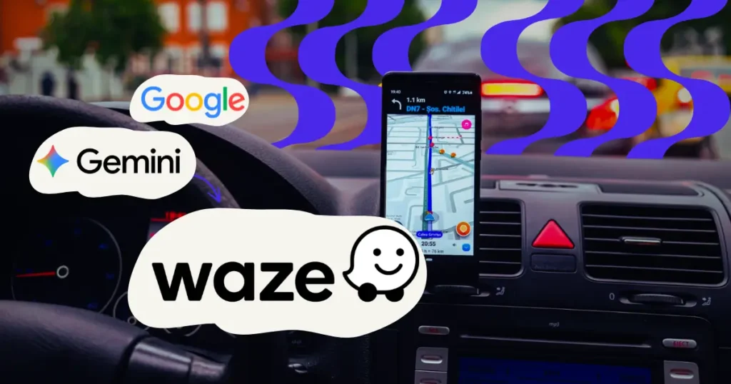 Integração entre Waze e Google Gemini é lançada.